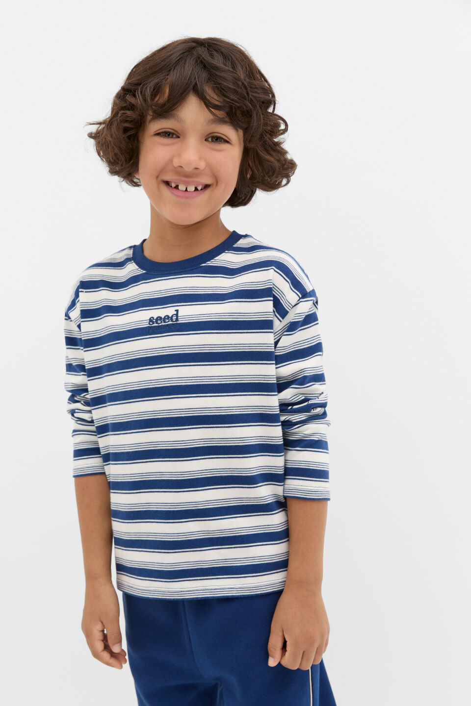 Core Stripe Rugby  French Navy