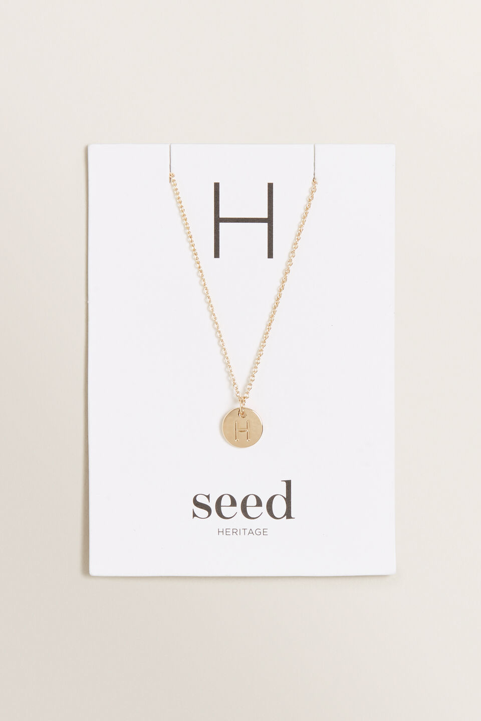 Initial Disc Necklace  