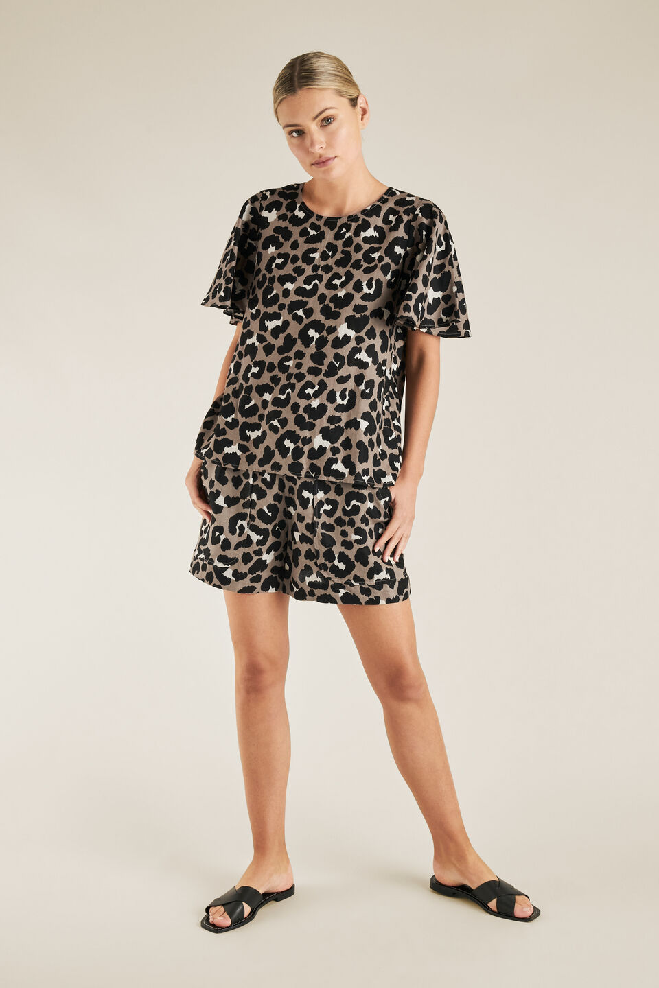 Ocelot Flutter Sleeve Top  