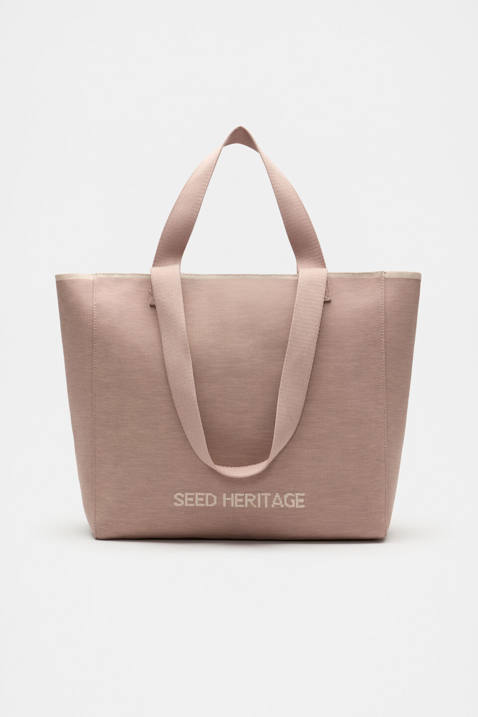 Knit Logo Tote  Amaretto