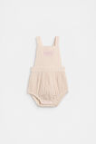 Stripe Logo Romper  Blossom  hi-res