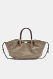 Top Handle Textured Mini Tote  Chocolate  hi-res