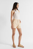 Casual Tab Waist Short  Soft Wheat  hi-res