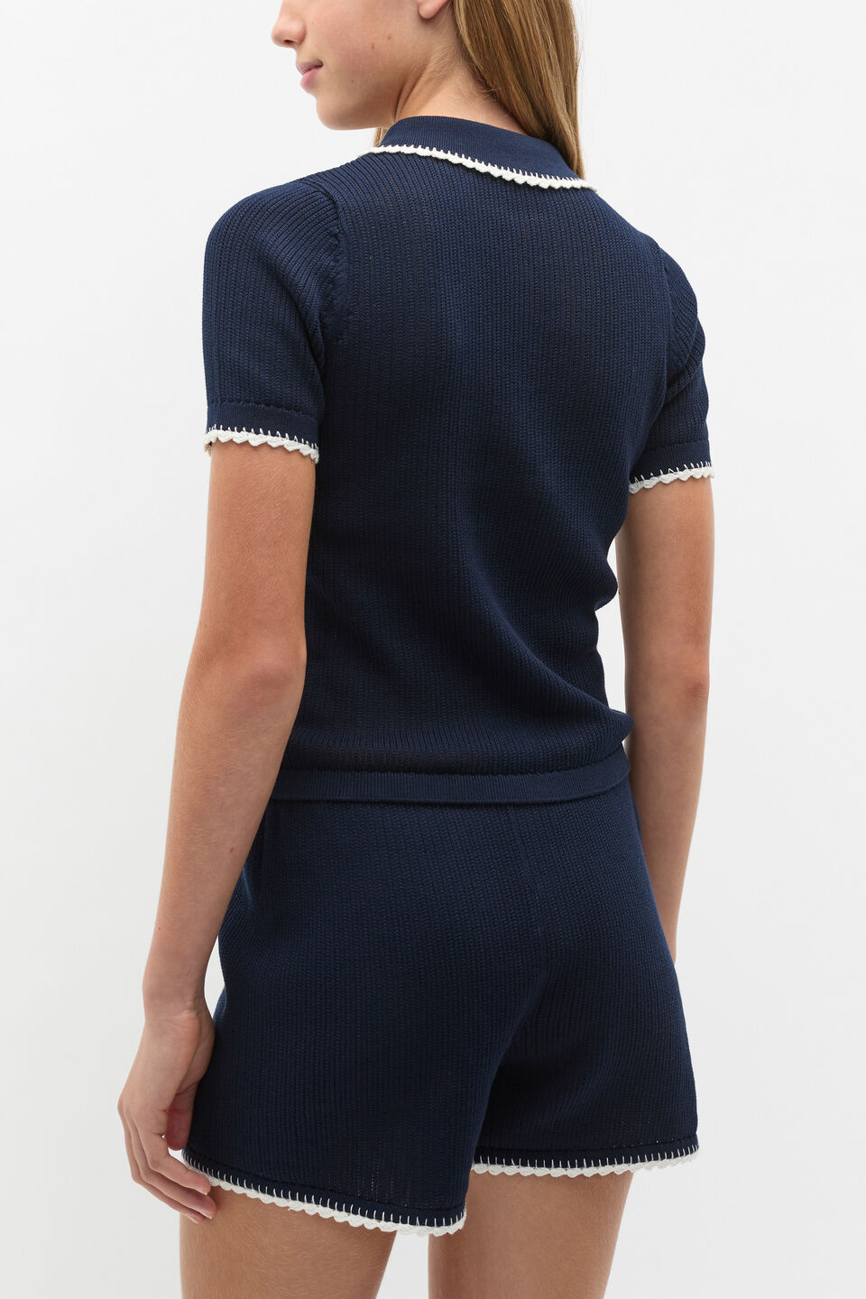 Knit Short  New Navy