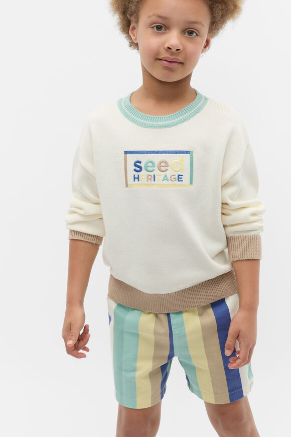 Logo Knit Sweater  Classic Cream  hi-res