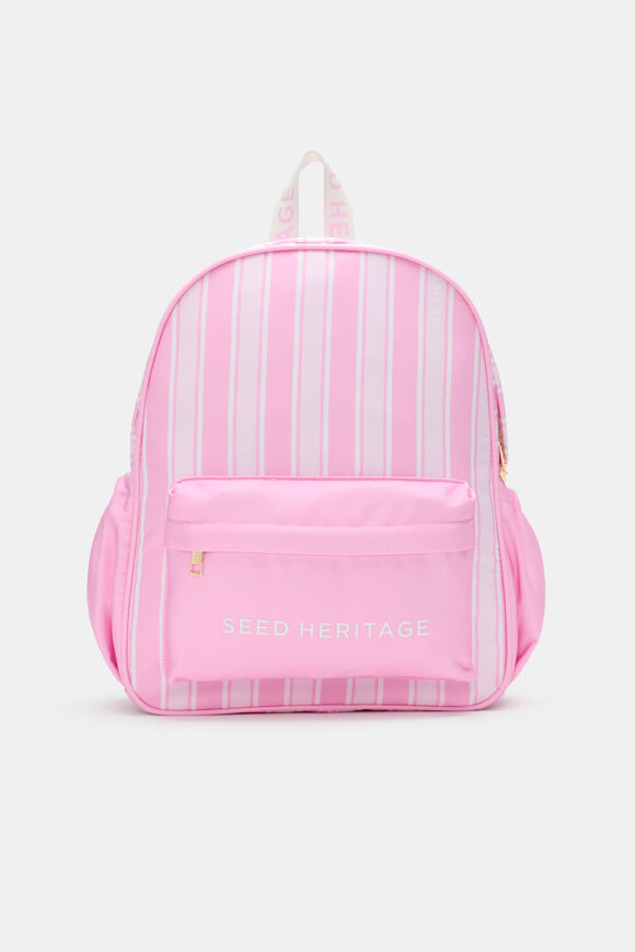 Stripe Backpack  Pink Multi  hi-res