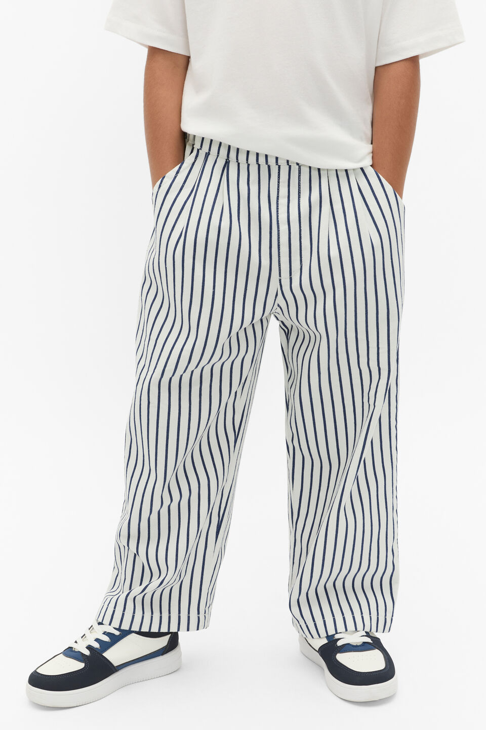 Stripe Woven Pant  French Navy