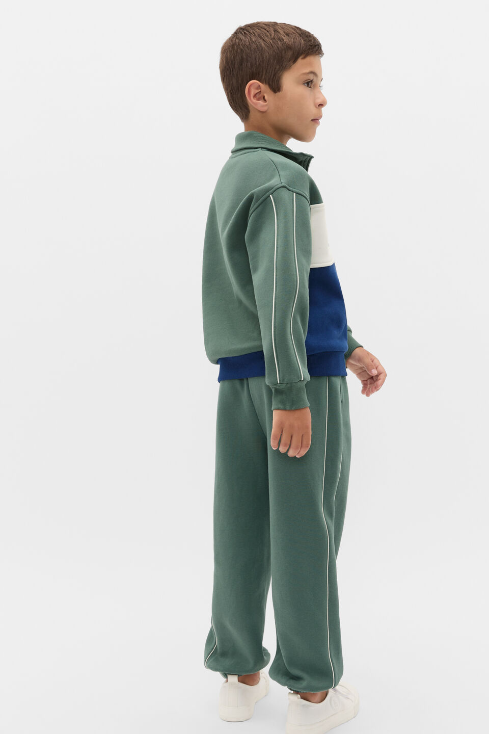 Core Panelled Sweater  French Navy