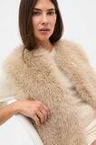 Faux Fur Gilet  Sandstone  hi-res