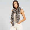 Zebra Print Scarf    hi-res