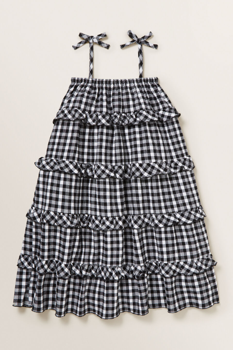 Gingham Midi Dress  