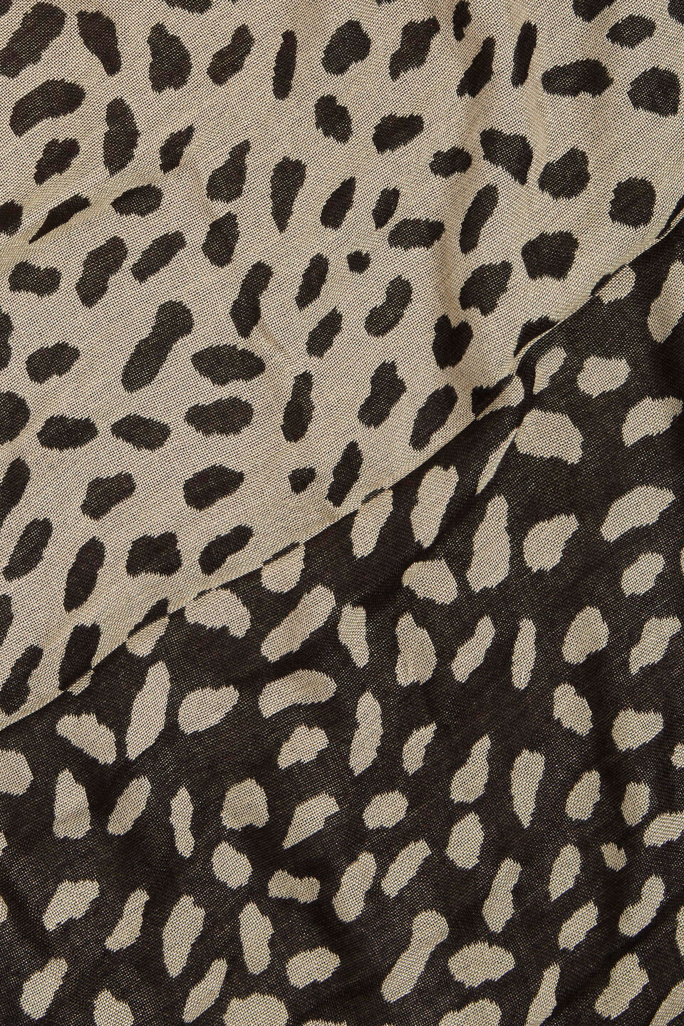 Abstract Spot Jacquard Scarf  