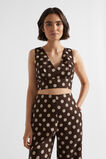 Linen Spot Bodice  Deep Raisin Spot  hi-res