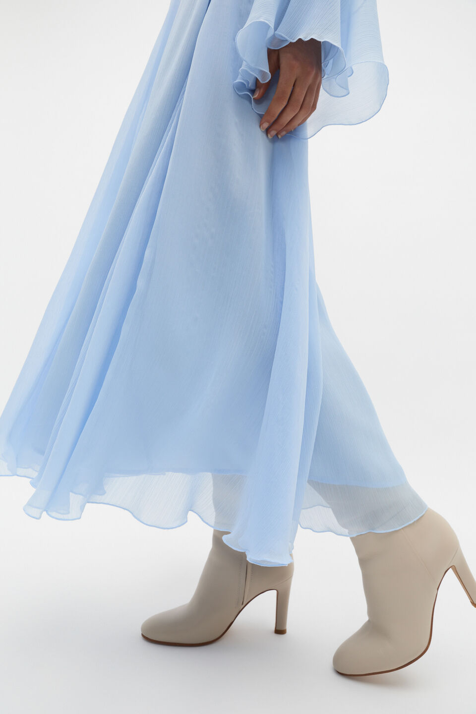 Chiffon Skirt  Ice Blue