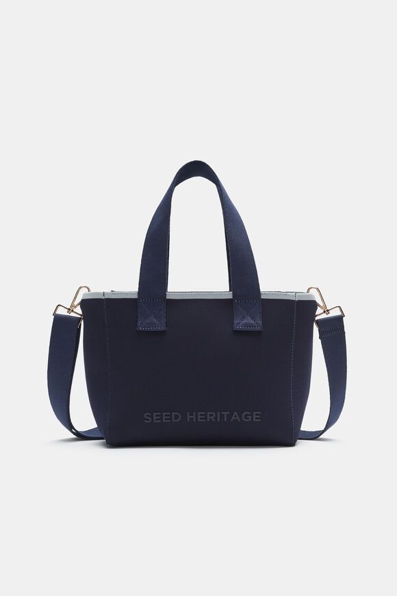 Seed Logo Knit Mini Tote  Twilight Blue  hi-res