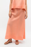 Core Linen Seam Front Skirt  Tangerine  hi-res
