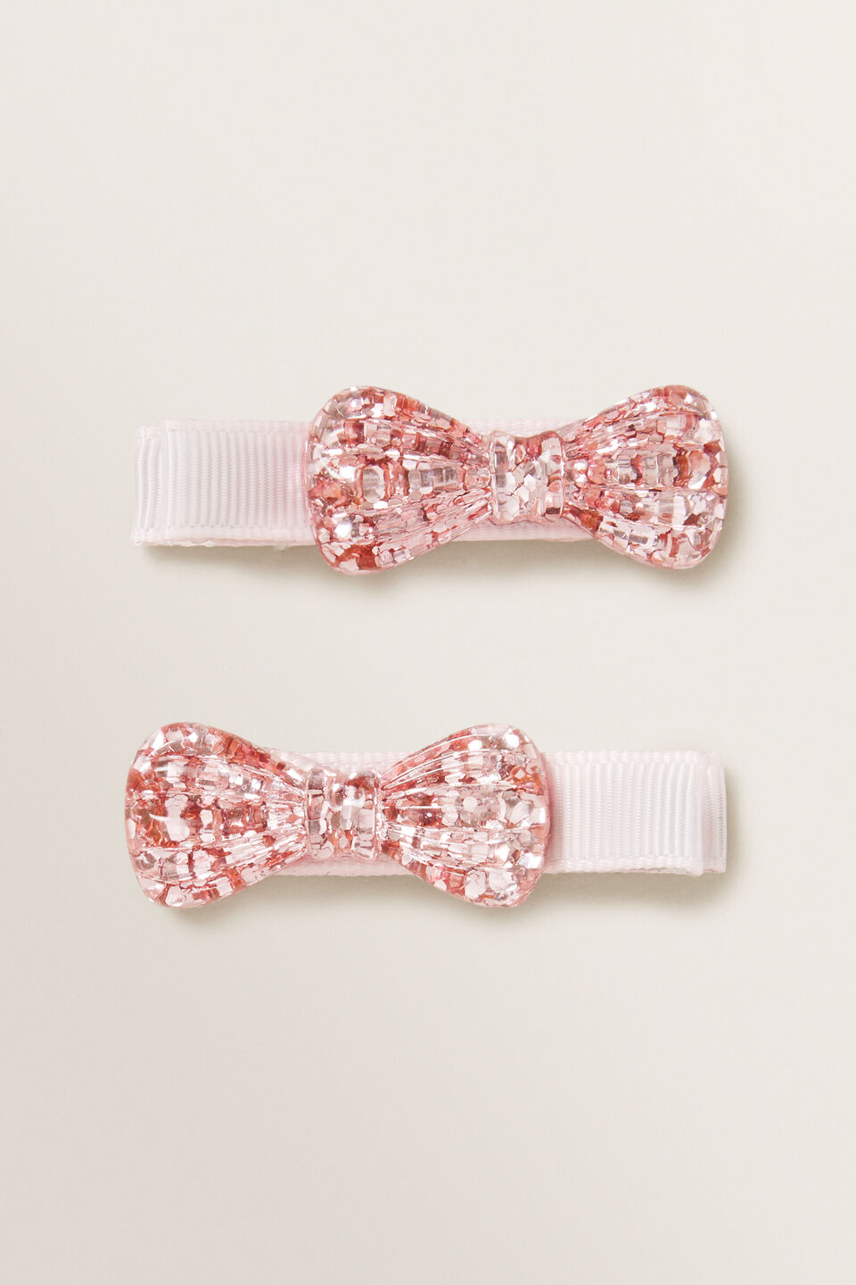 Glitter Bow Duck Clips  