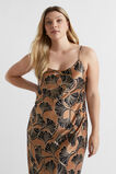Satin Abstract Floral Slip Dress  Abstract Floral  hi-res
