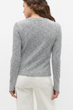 Self Stripe Textured Top  Mono Stripe  hi-res