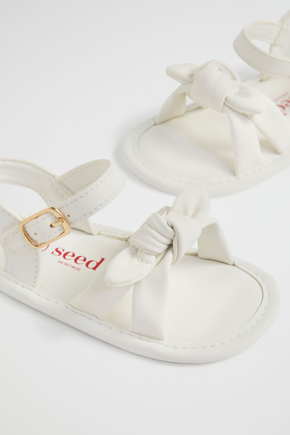 Puffy Knot Sandal  White
