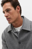 Double Face Wool Blend Overshirt  Vintage Grey Marle  hi-res