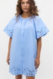 Poplin Broderie Mini Dress  Cornflower Blue  hi-res