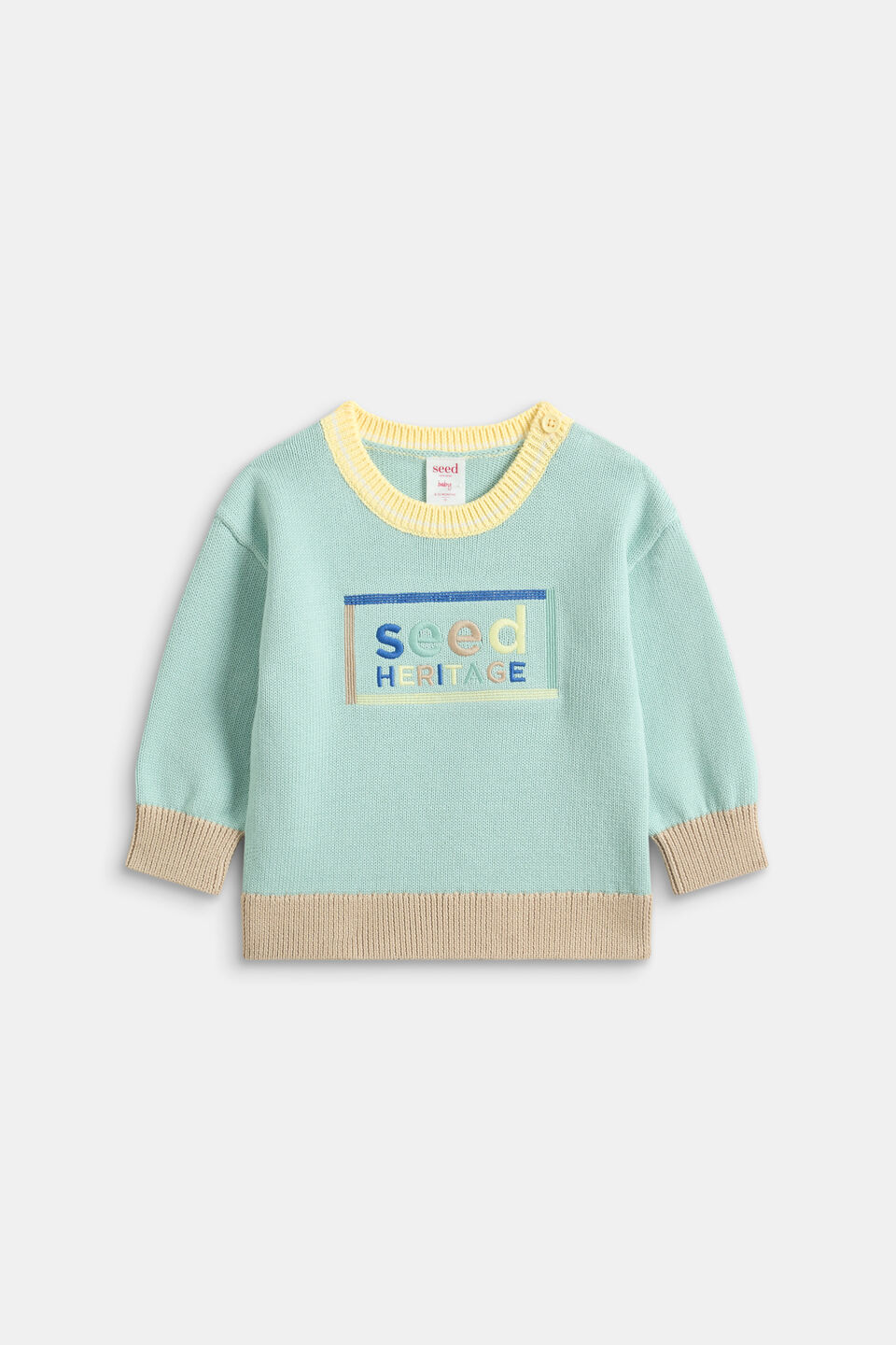 Logo Knit Sweater  Dark Mint