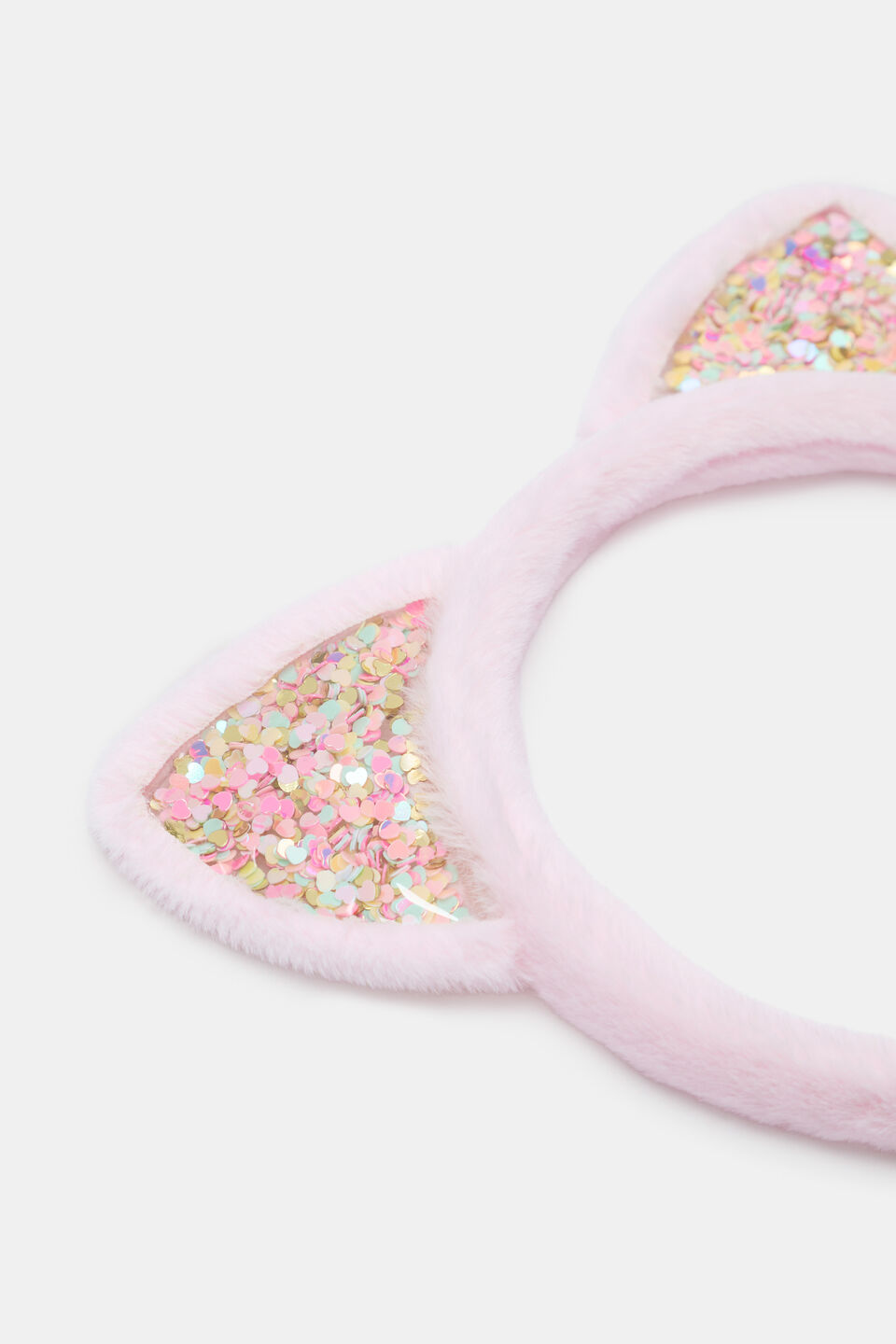 Shaker Fur Ears Headband  Pink Lemonade