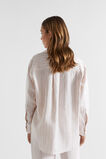 Core Linen Boyfriend Shirt  Soft Wheat Stripe  hi-res