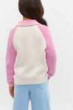 Logo Zip Cardigan  Candy Pink  hi-res