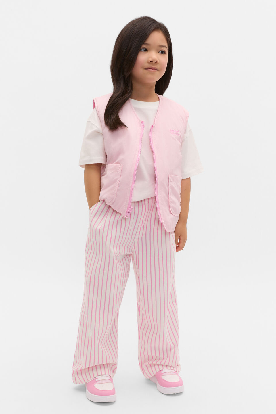 Stripe Woven Pant  Classic Cream