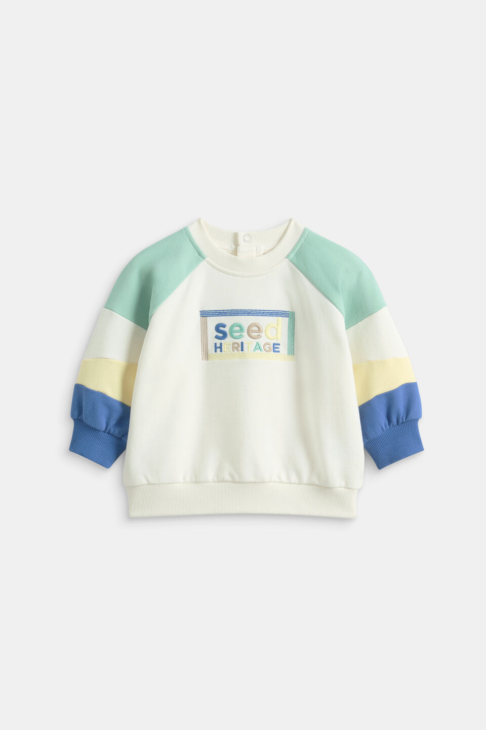 Colourblock Logo Sweat  Multi