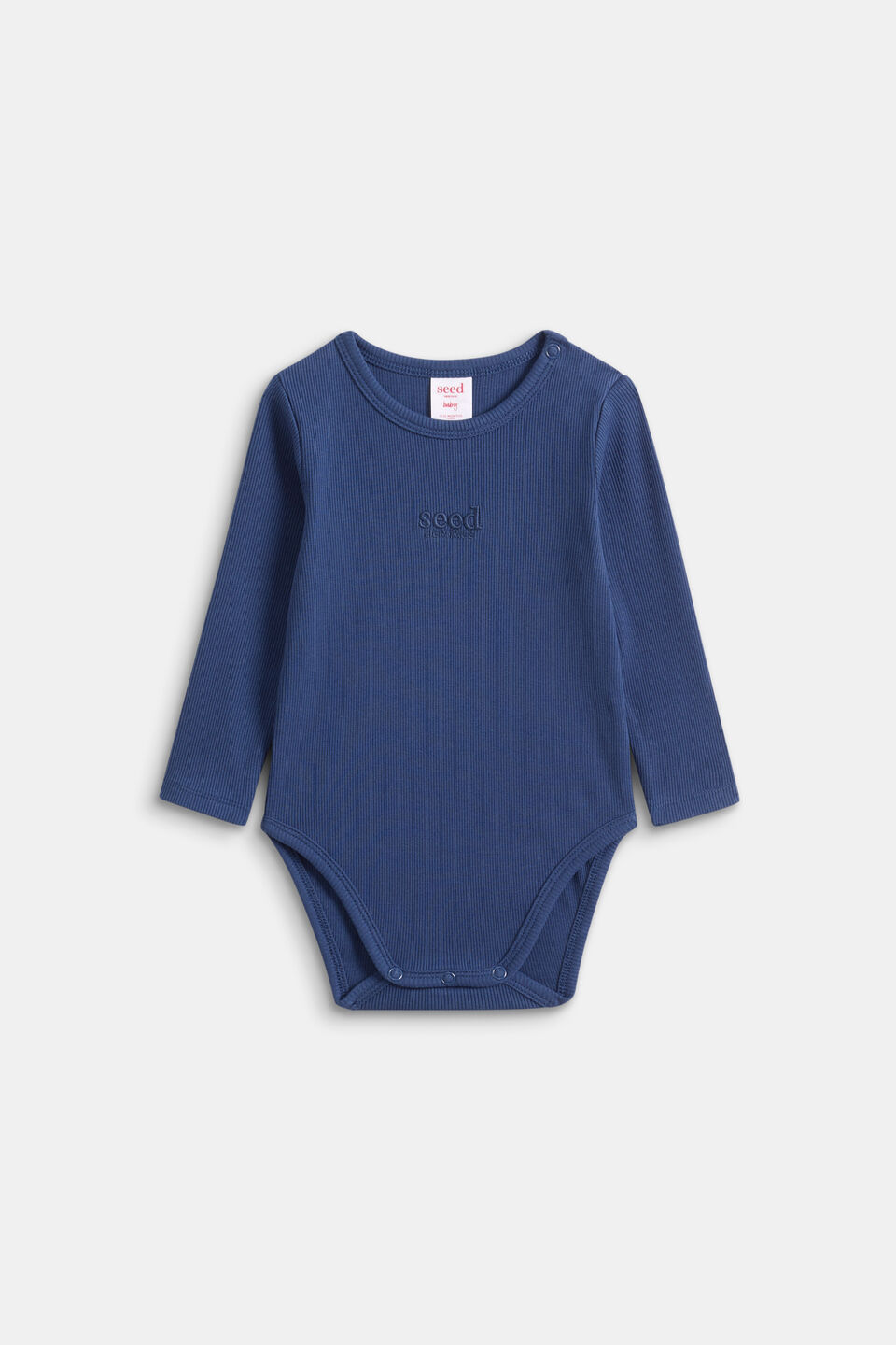 Core Logo Rib Bodysuit  French Navy