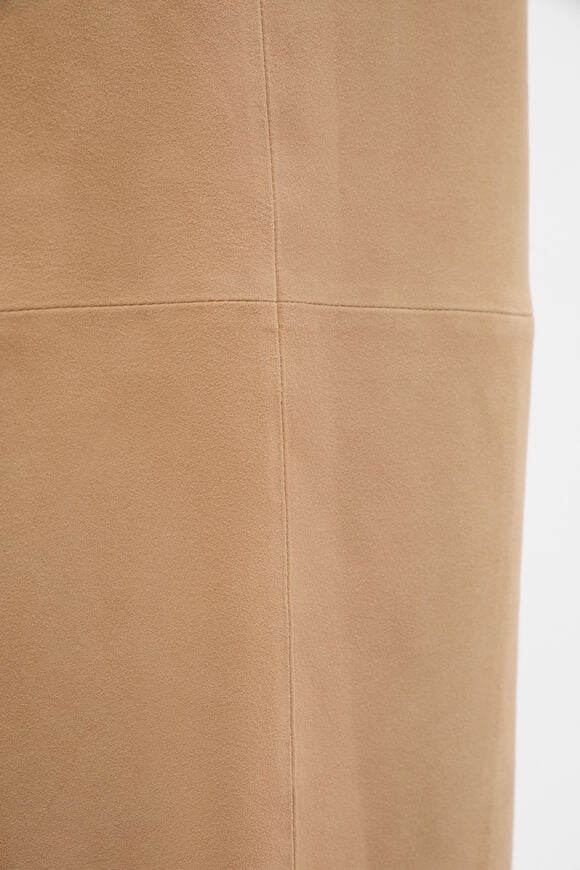 Suede Midi Skirt  Sandstone  hi-res