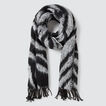 Zebra Print Scarf    hi-res