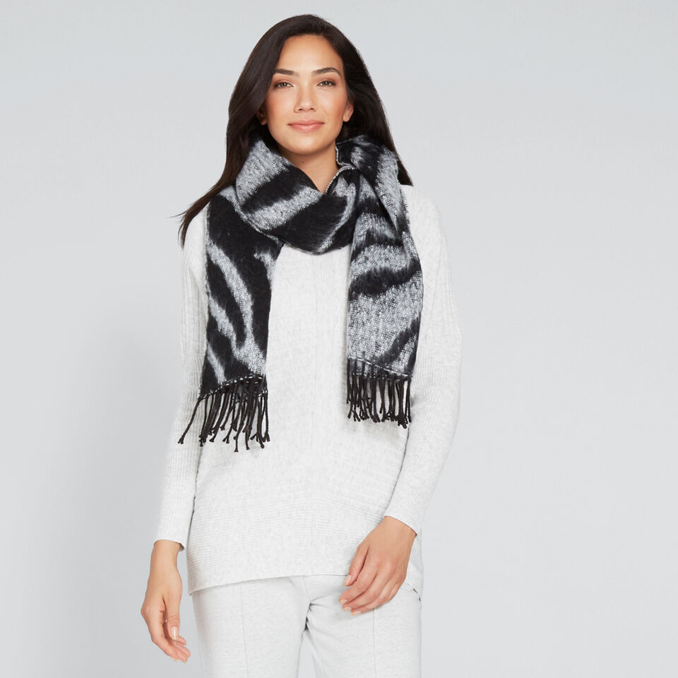 Zebra Print Scarf  