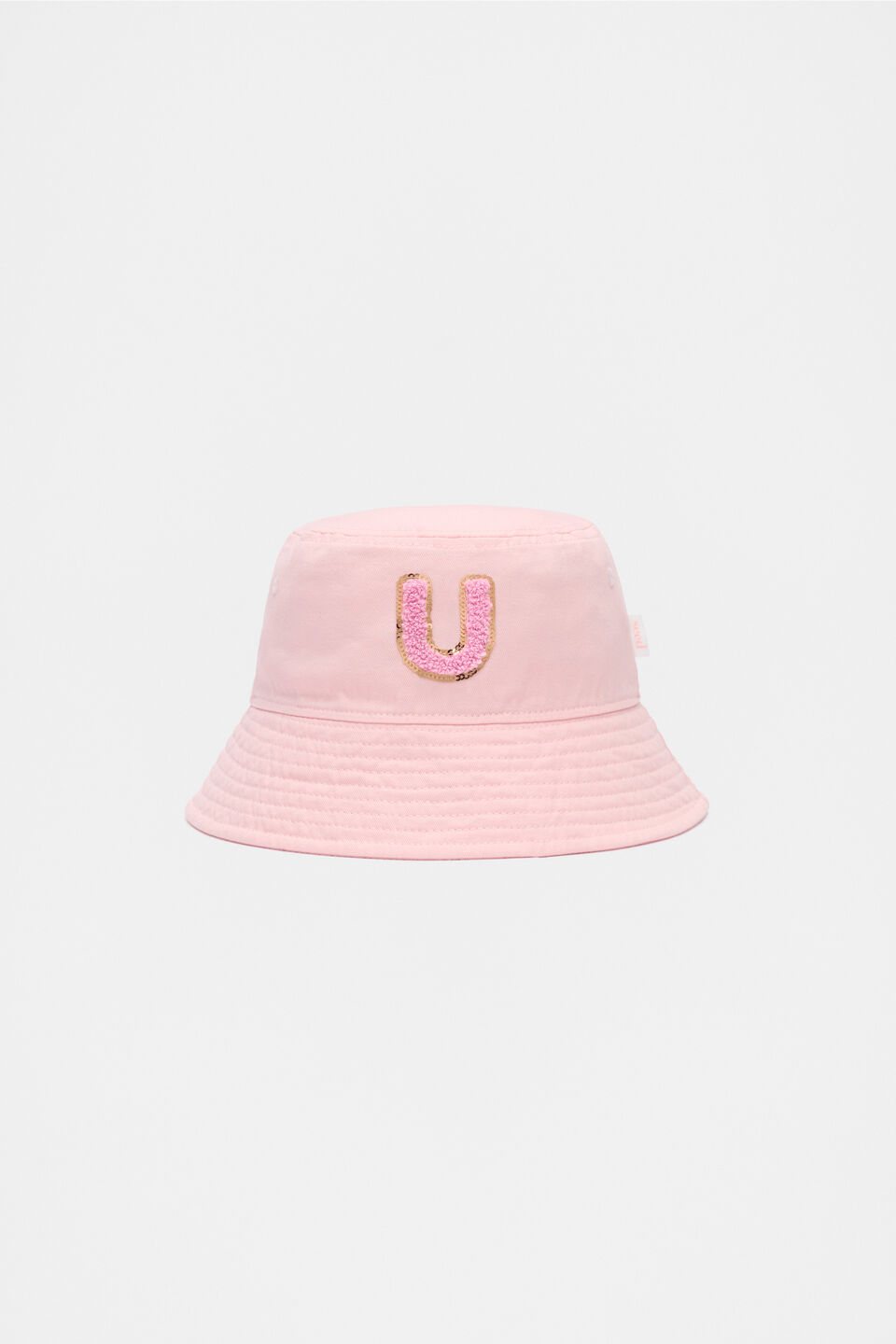 Pink Initial Bucket Hat  U