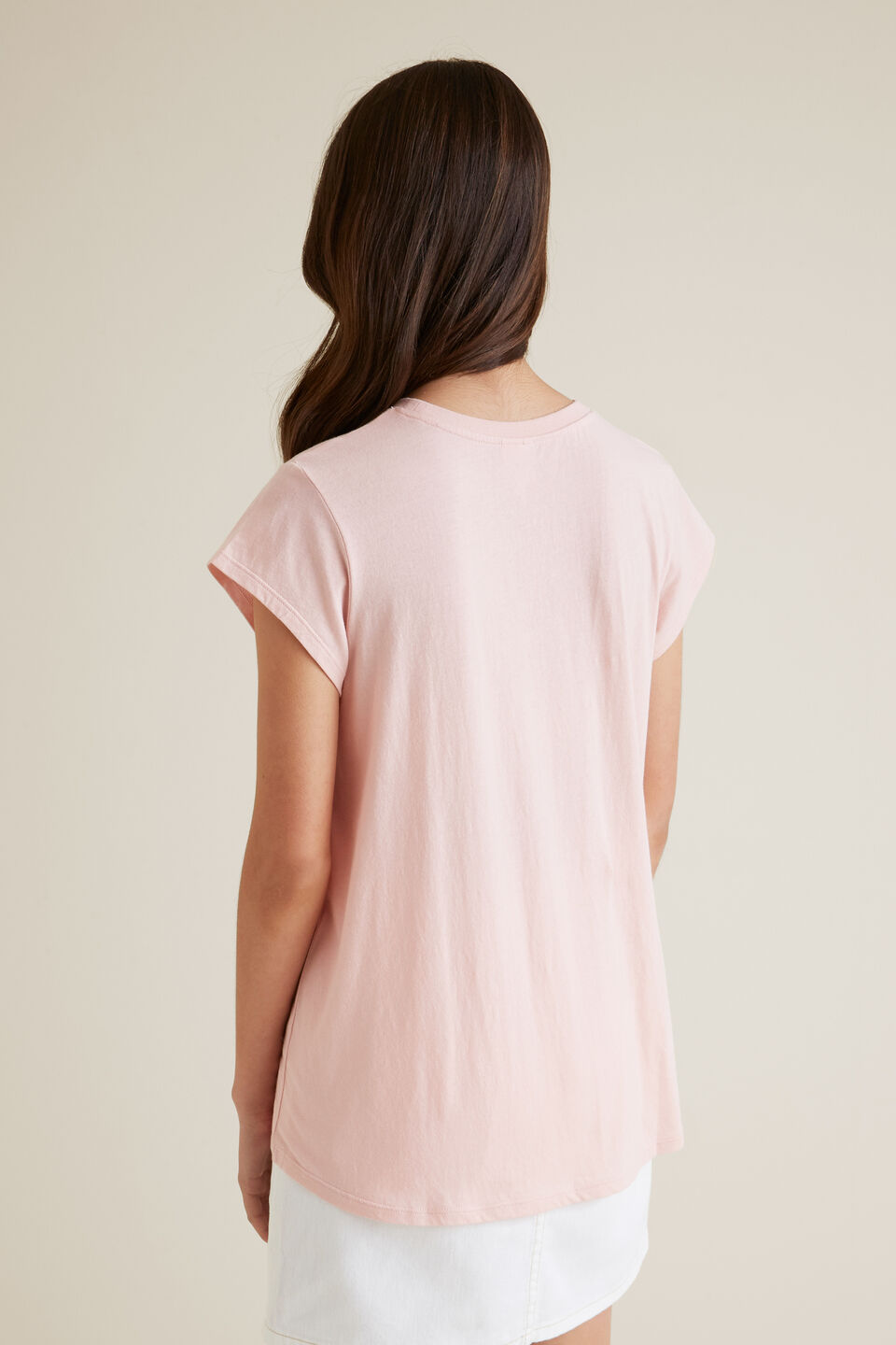 Morocco Short Sleeve Tee  Clay Pink