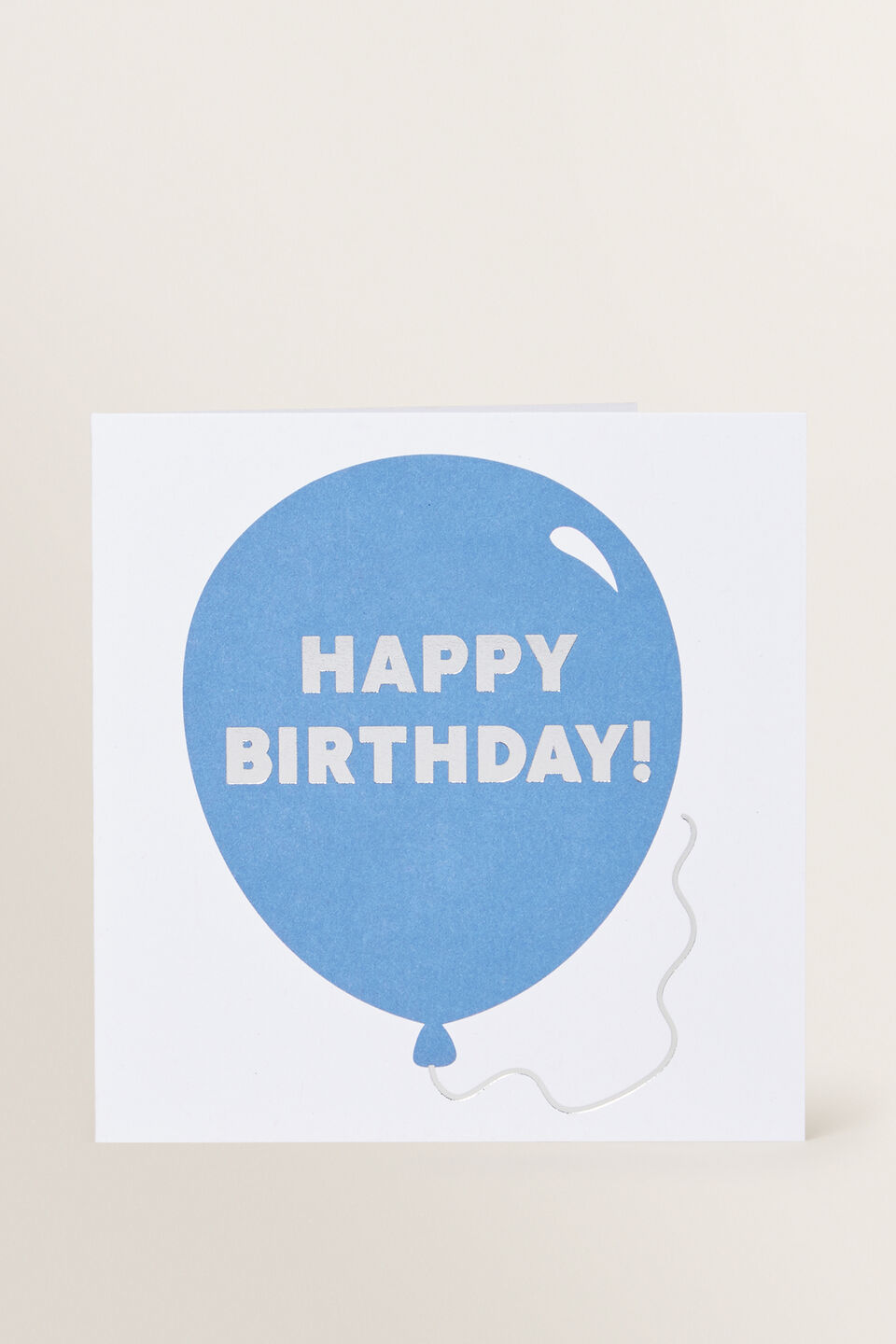 Large Blue Balloon Card  