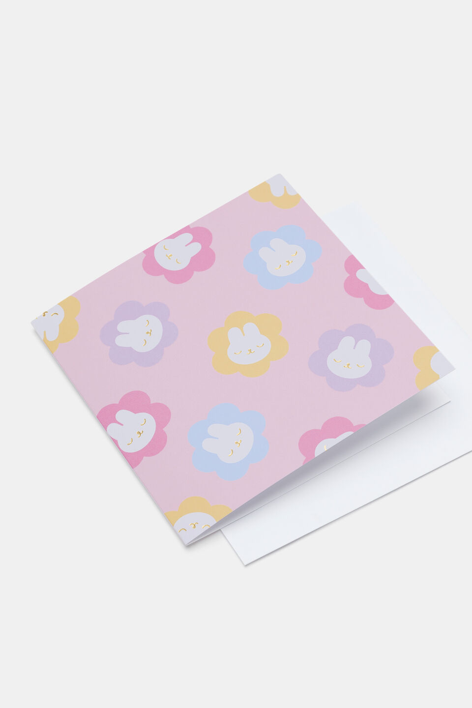 Bunny Flower Card  Multi