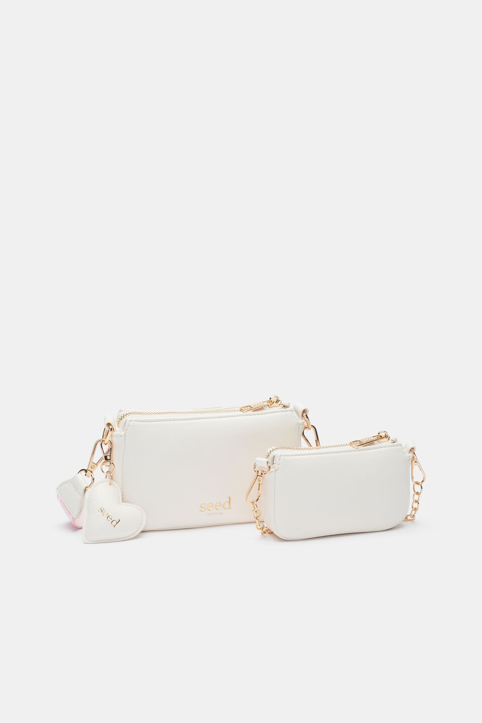 Hearts Hybrid Crossbody Bag  Classic Cream