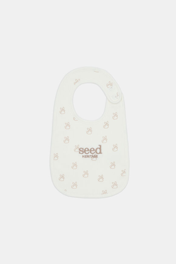 Bunny Logo Bib  Classic Cream  hi-res