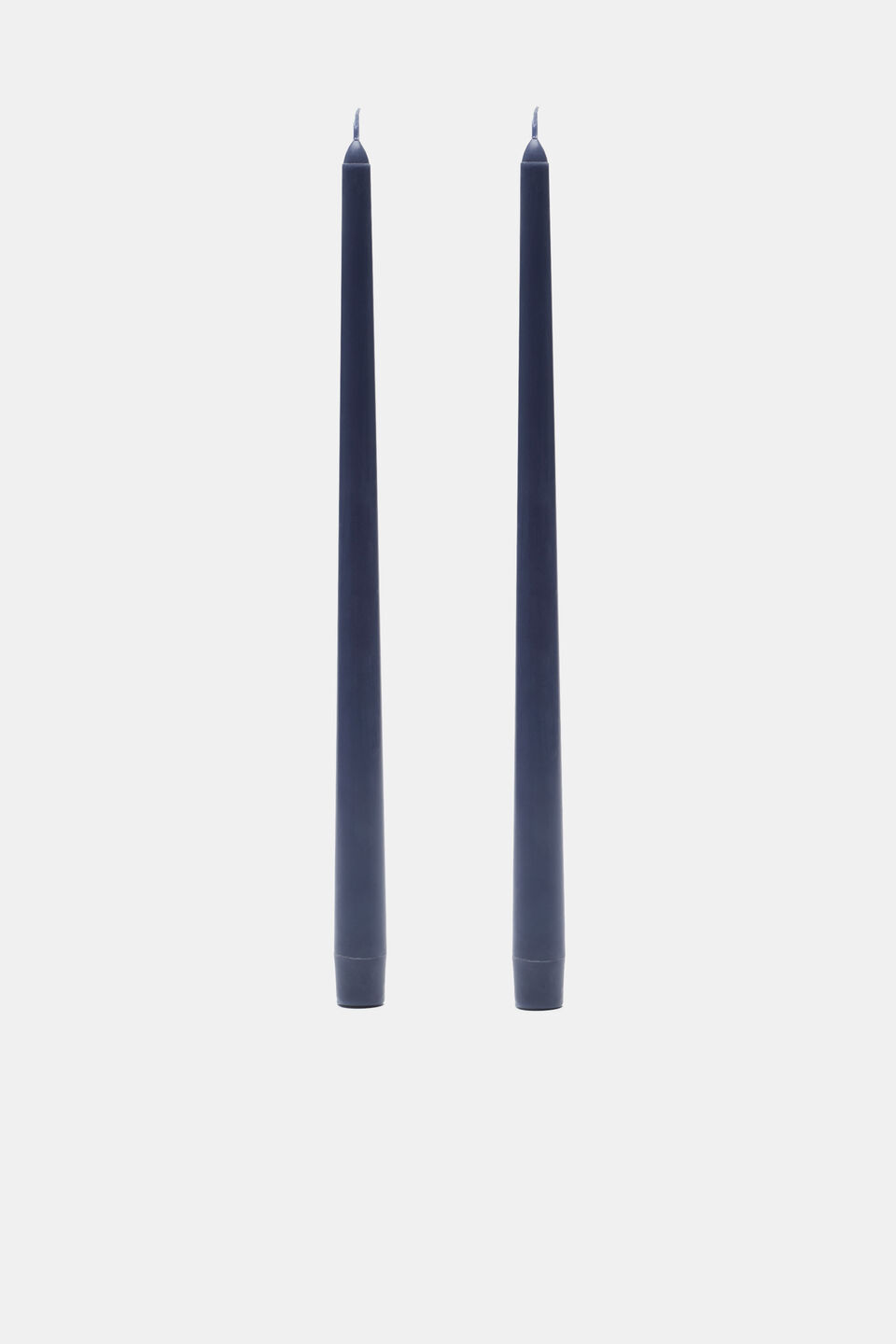 Tall Taper Candle Set of 2  Vintage Indigo