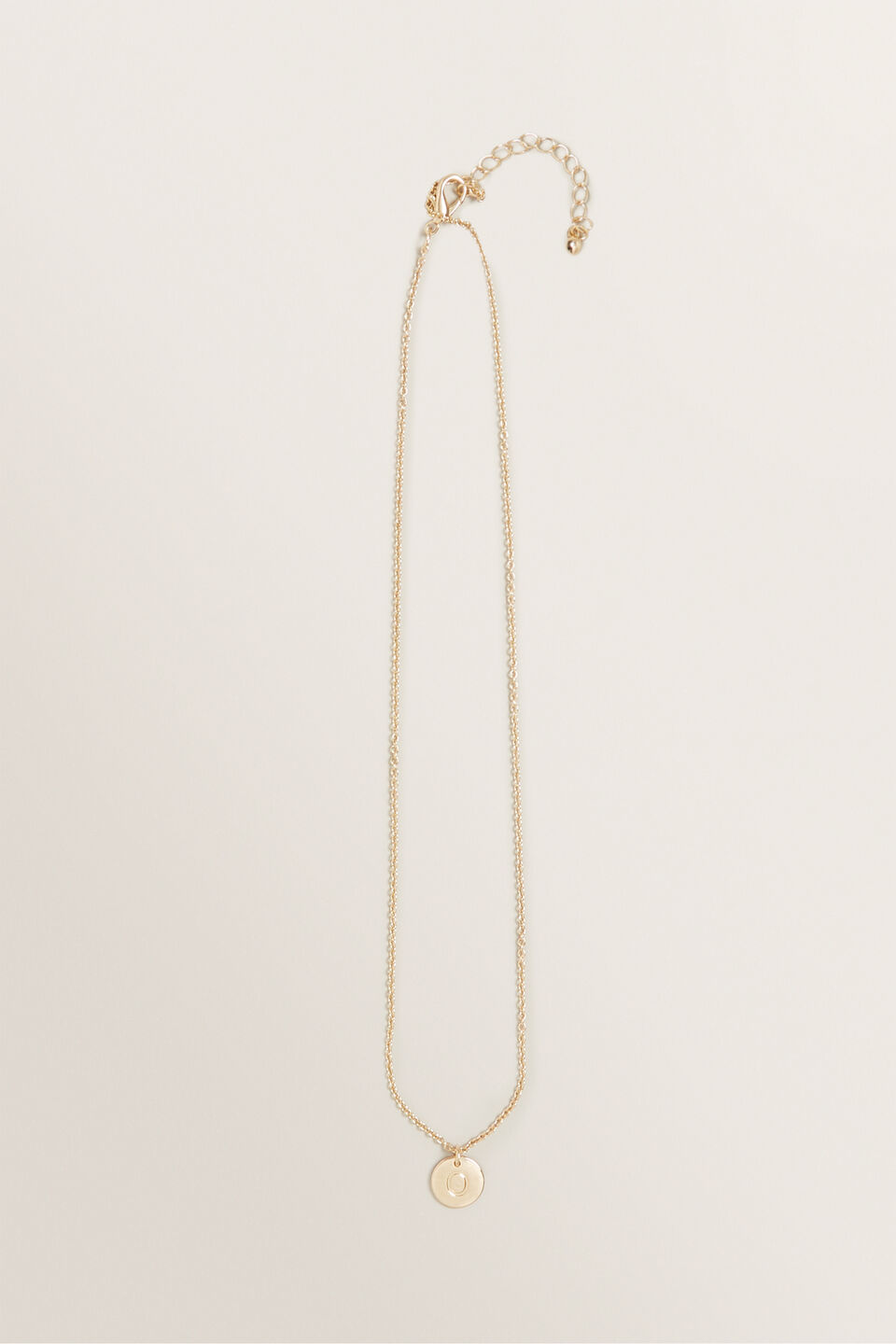 Initial Disc Necklace  