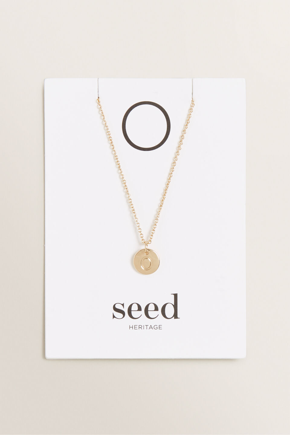 Initial Disc Necklace  