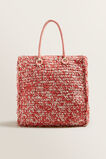 Two Tone Straw Tote    hi-res