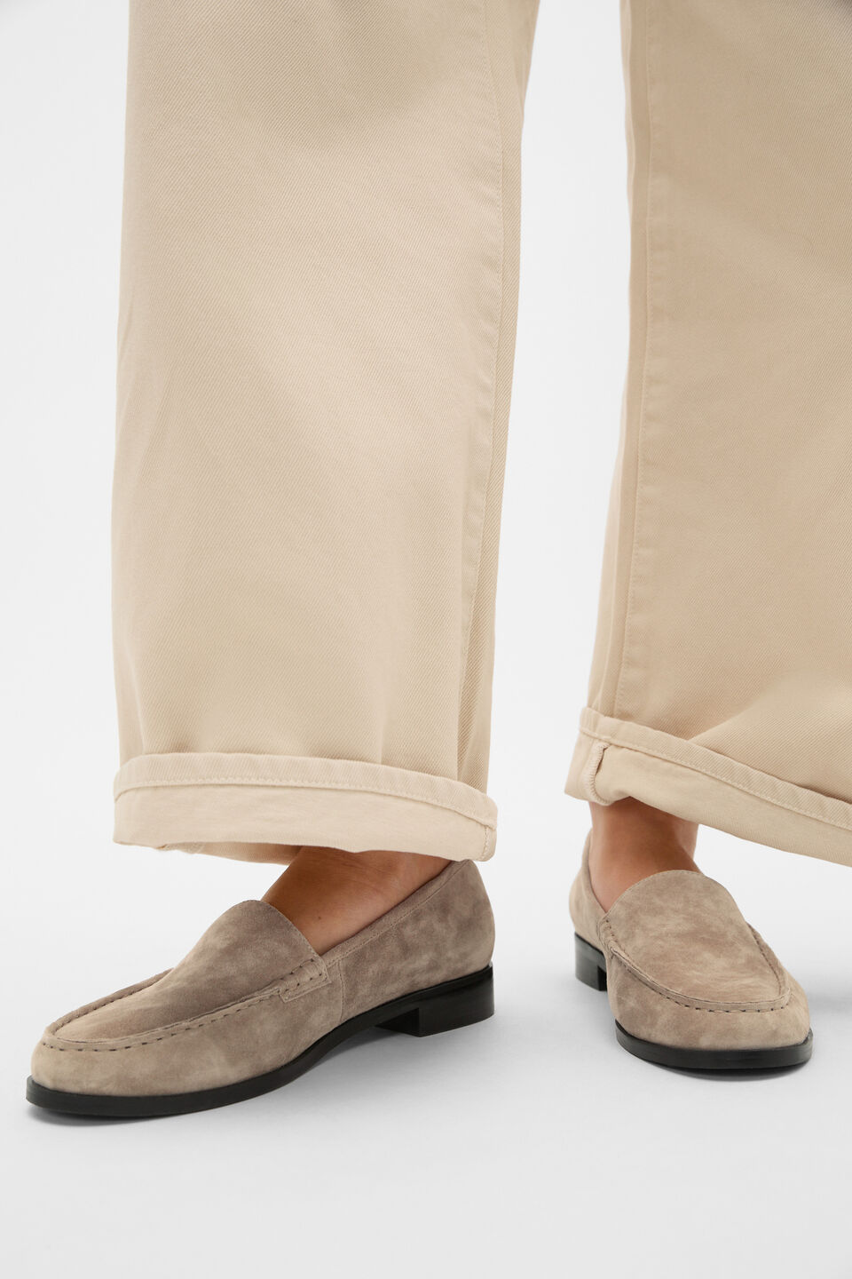 Nella Loafer  Sandstone Suede