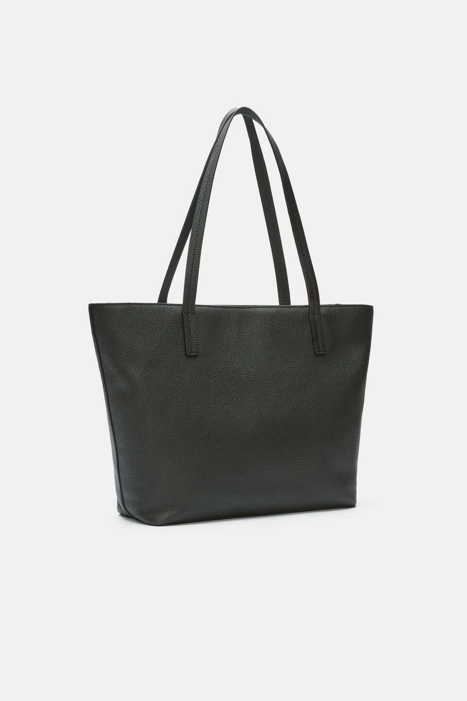 Leather Everyday Tote  Black