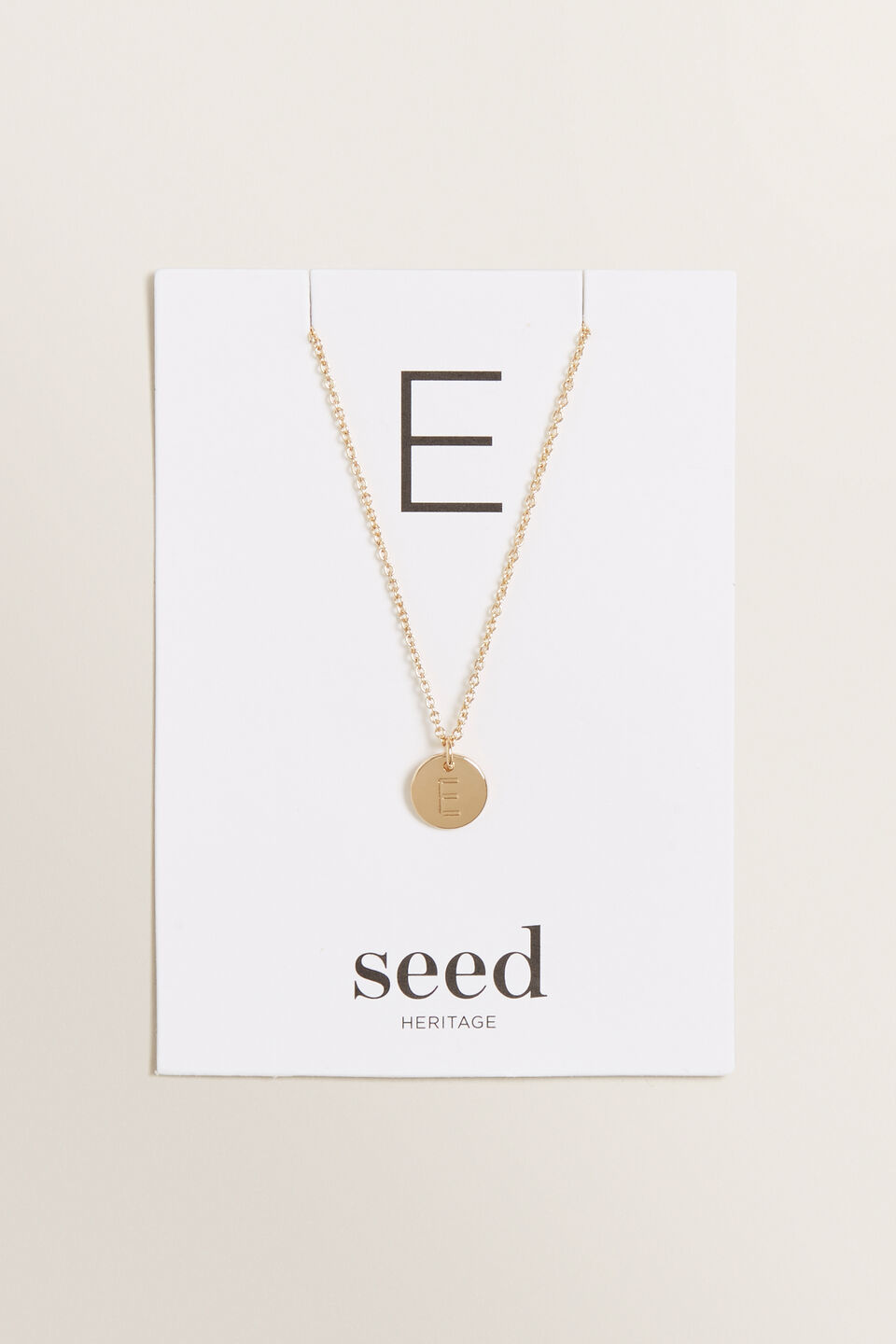 Initial Disc Necklace  