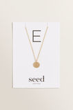Initial Disc Necklace    hi-res